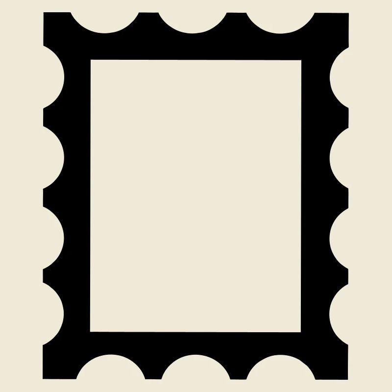 Stamp contour frame