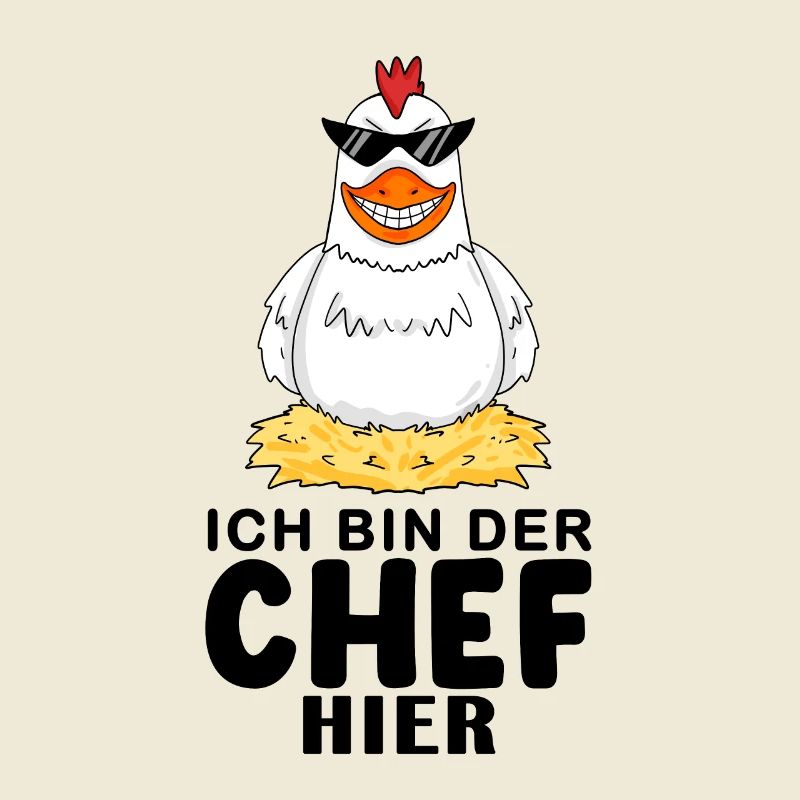 cooles Huhn Chef Spruch