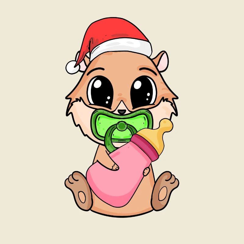 Cochon d’Inde Bébé Cochon d’Inde de Noël