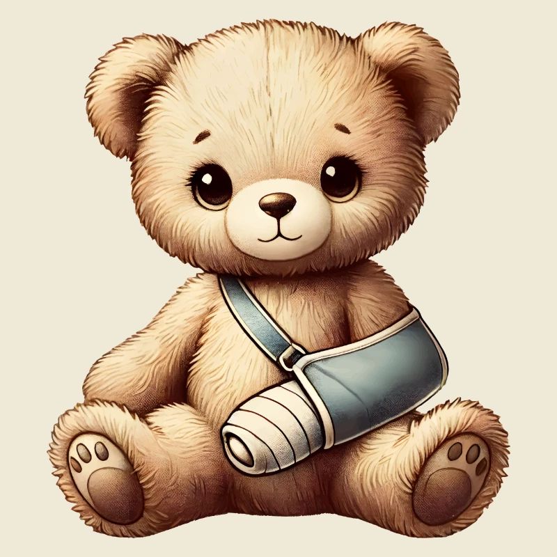 heartwarming teddy bear as a comforter