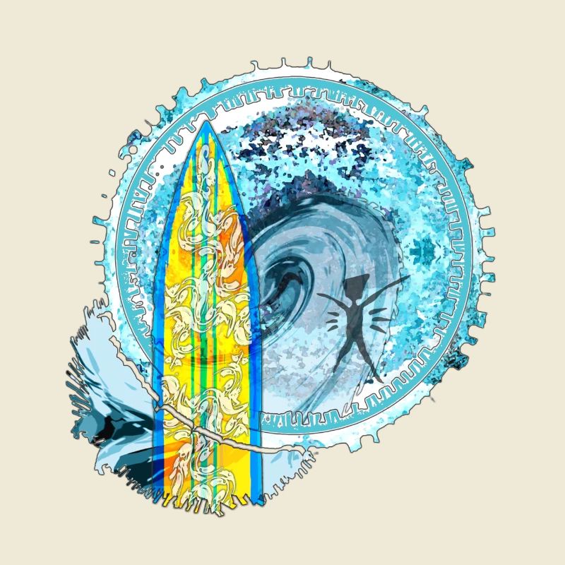 Vagues de surf Abstrait Impression d’art