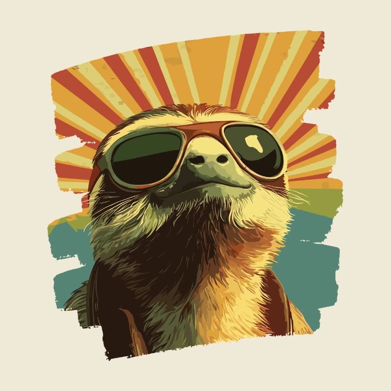 Faultier Retro