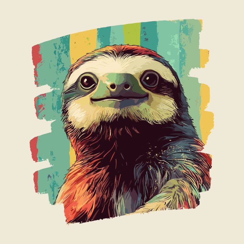 Faultier Retro