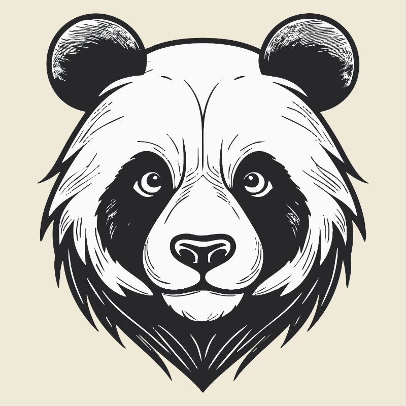 Visage d’ours avec breloque d’animal sauvage