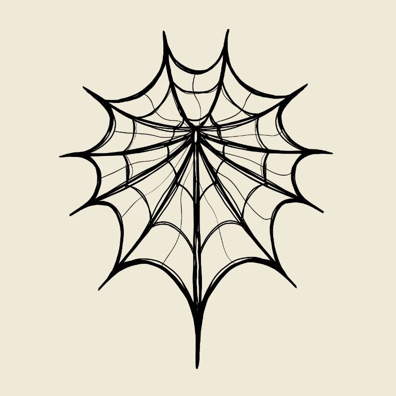 Abstract Spider Web – Line Art