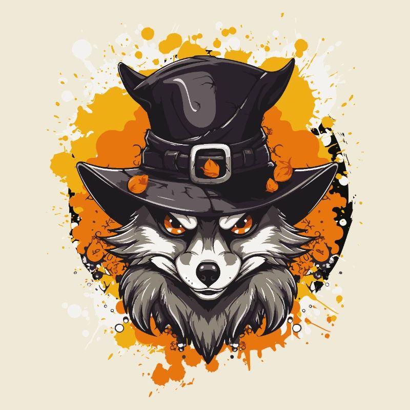Wolf's Witch Hat Portrait