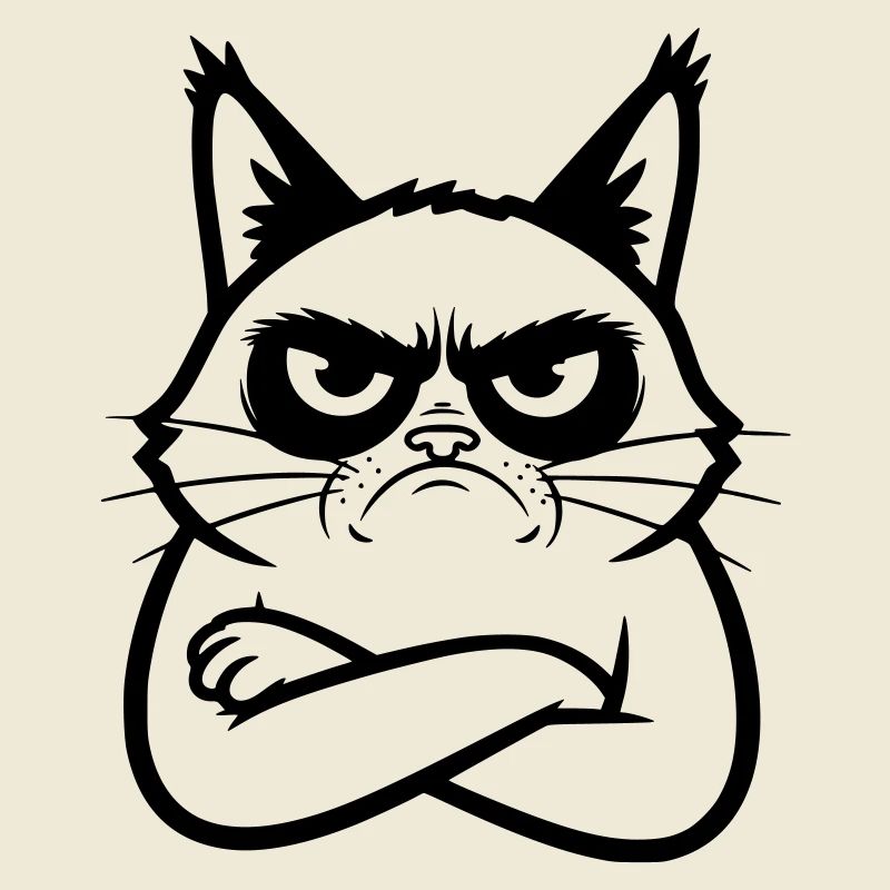 Illustration de dessins dessinés en dessins dessinés de lignes de chat