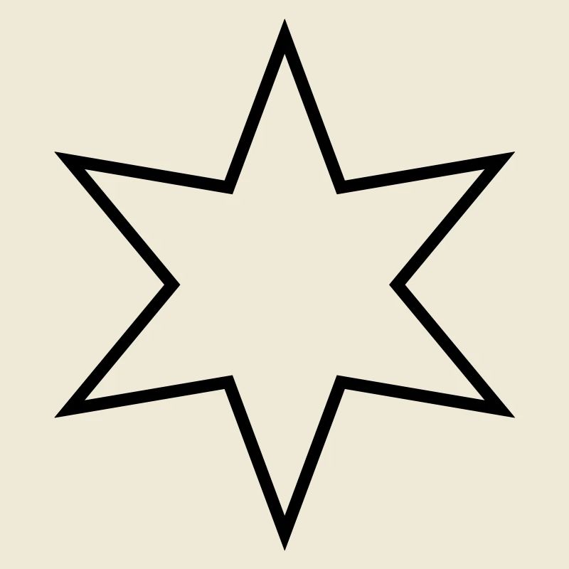 Étoile à six branches - étoile à six branches