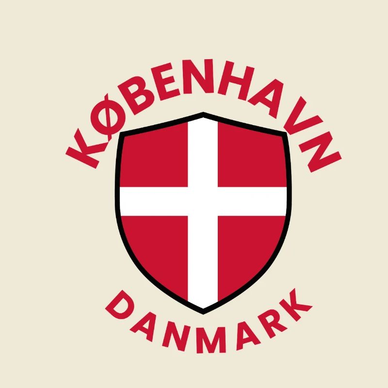 Copenhagen Shield with Danish Flag