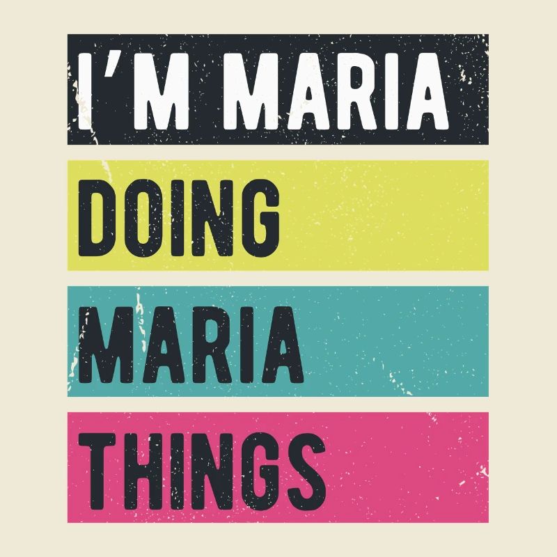 I'm Maria Doing Maria Things Retro Colors