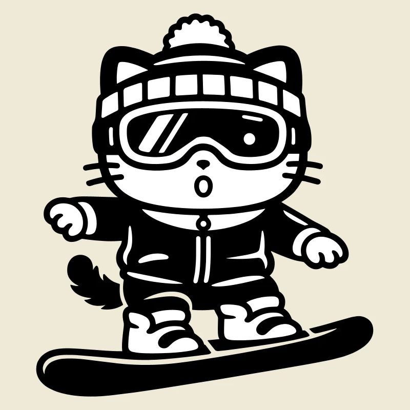 Snowboard Cat