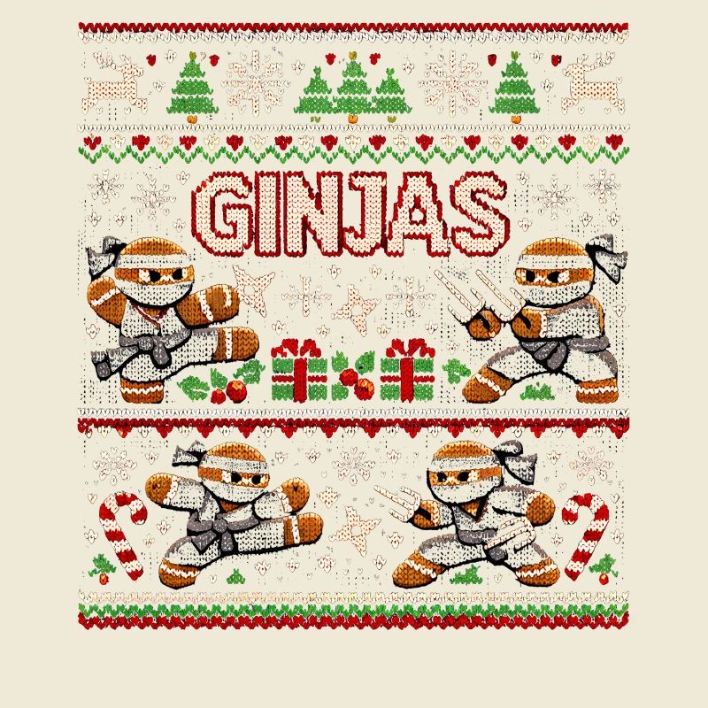 Ginjas Lebkuchen-Weihnachtspullover