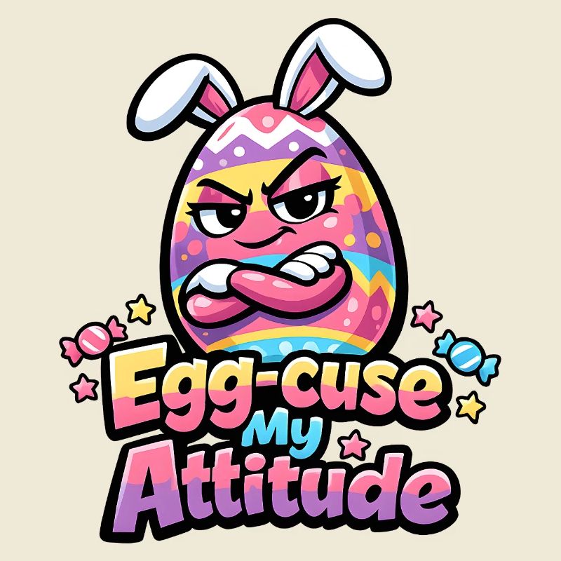 Egg-Cuse My Attitude Easter