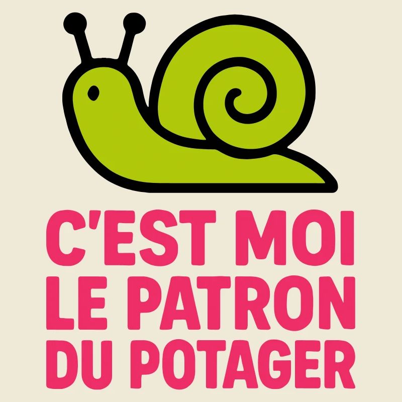 C'est Moi le Patron du Potager : Design Escargot