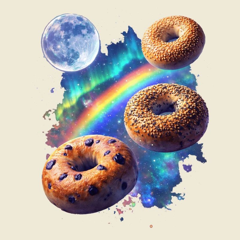 Cosmic donuts over rainbow space