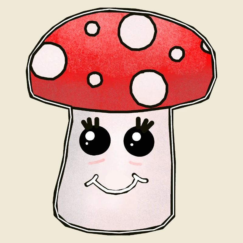 Kawaii Mushroom Toadstool Mushrooms