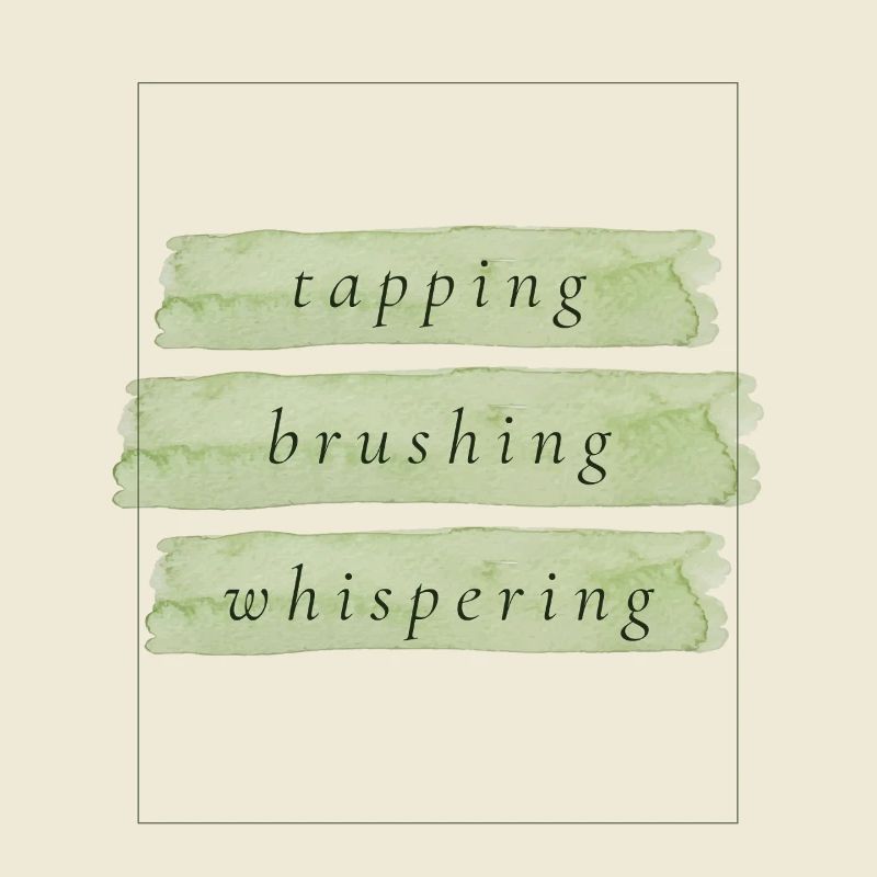 Tapping Brushing Whispering | ASMR Trigger Design