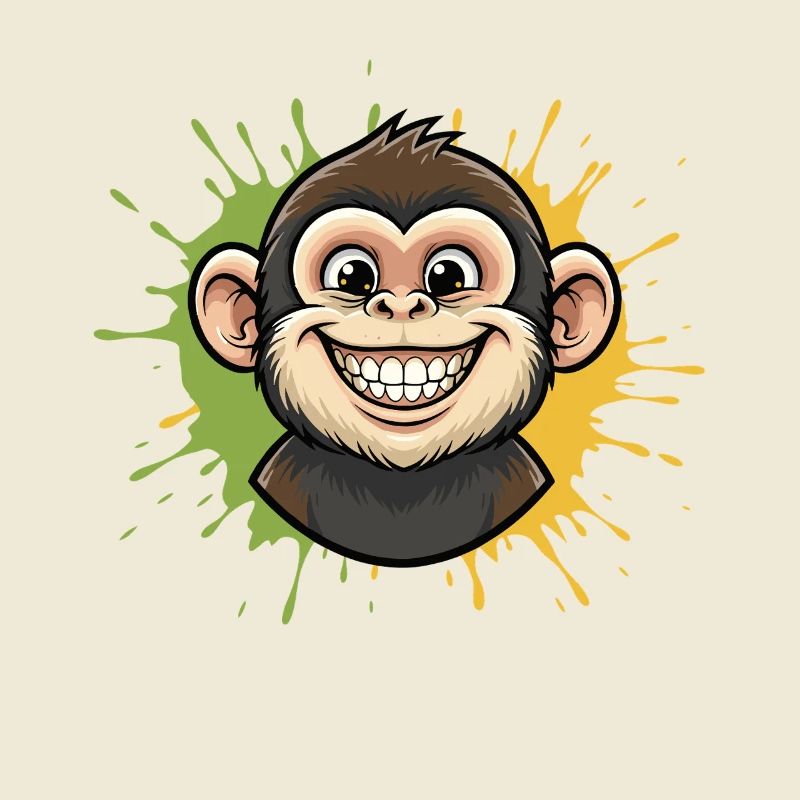 Colorful Monkey Splash
