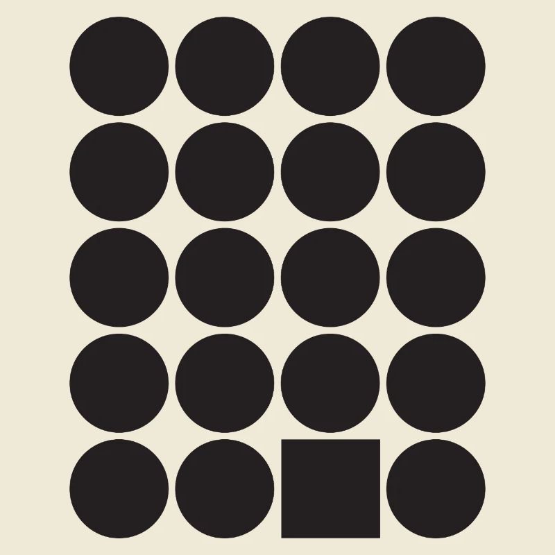 Geometric Dot Grid with a Square