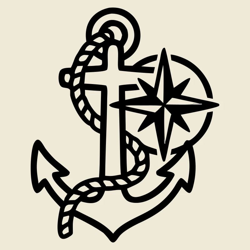 Anker Windrose Maritim Logo