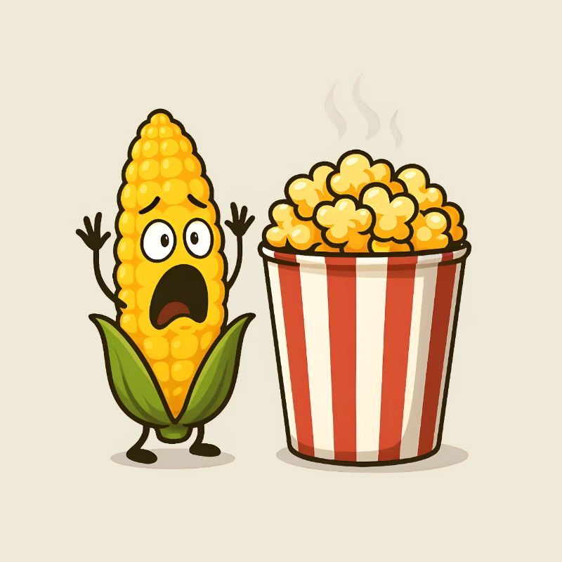 Schockiertes Mais-Popcorn