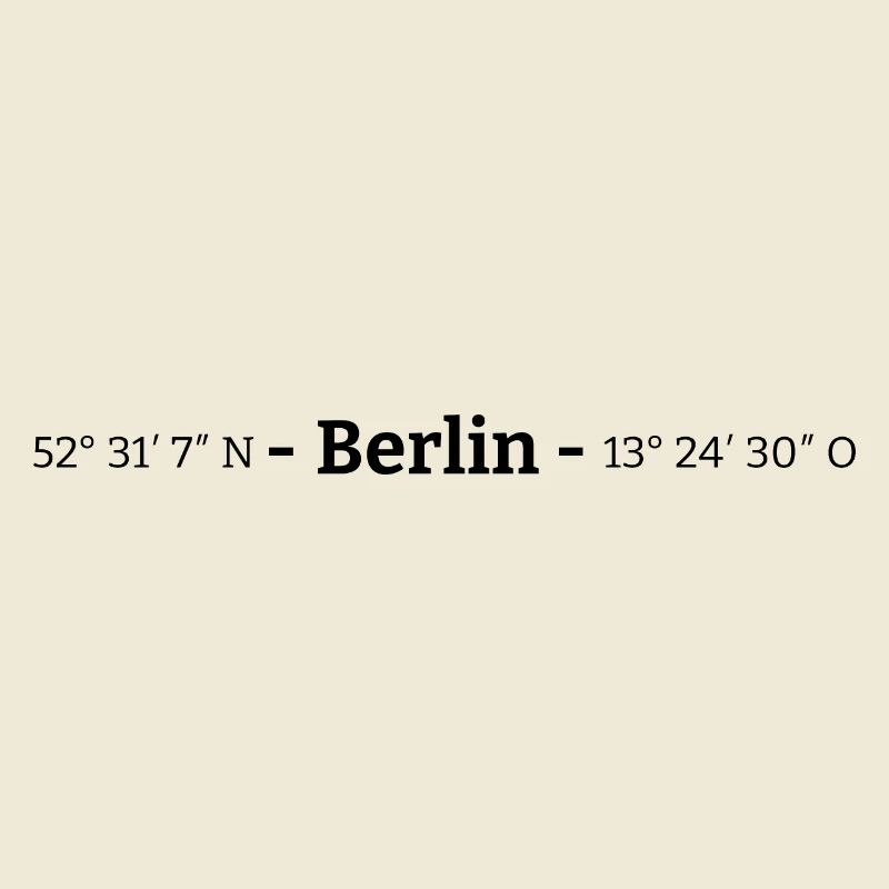 Coordinates Berlin