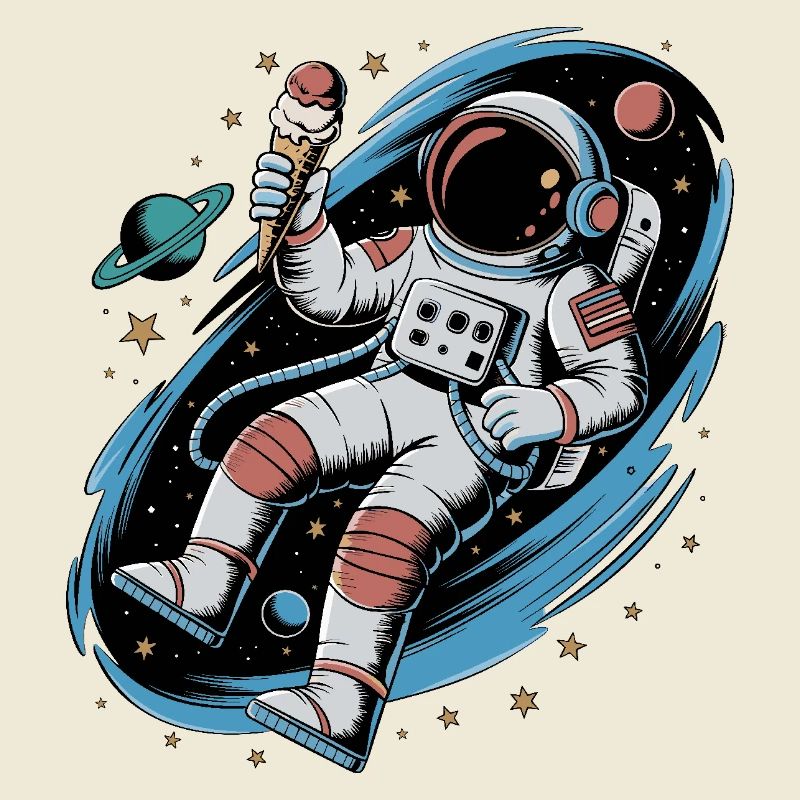 Conception spatiale de l’espace des astronautes avec des planètes et
