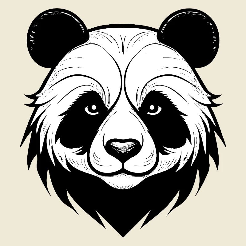 Conception élégante du masque de panda