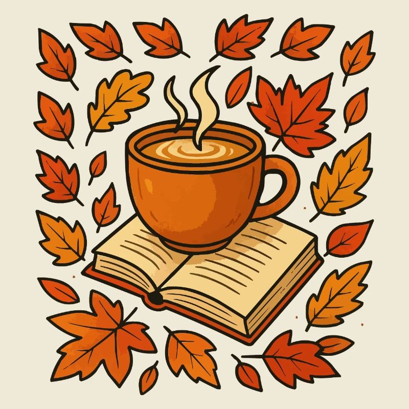 Herbstlese: Kaffee & Buch
