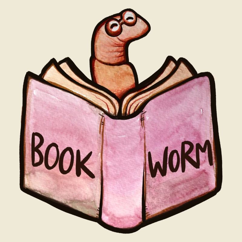 Bookworm Reader: Pink Open Book