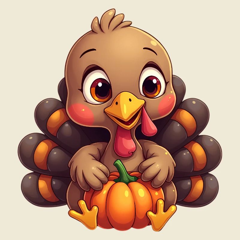 Bébé dinde de Thanksgiving