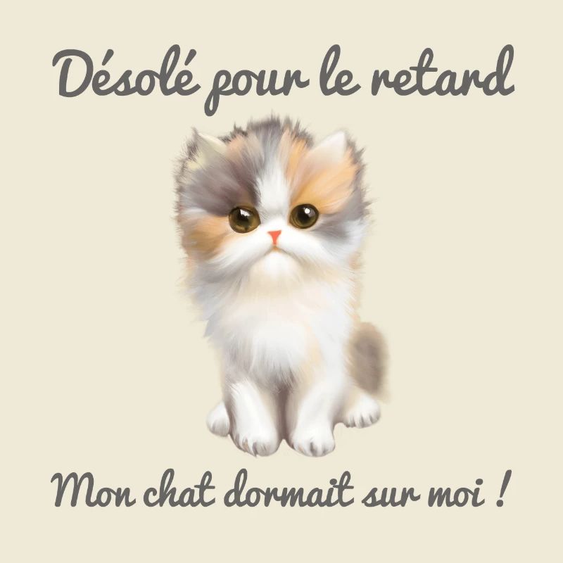 Mon chat dormait sur moi 