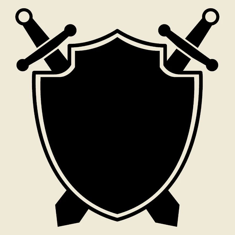 Bouclier médiéval avec épée