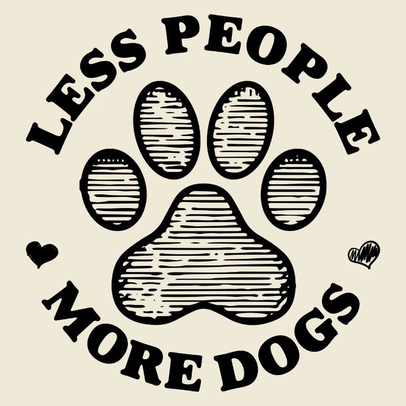 Moins de gens plus de chiens