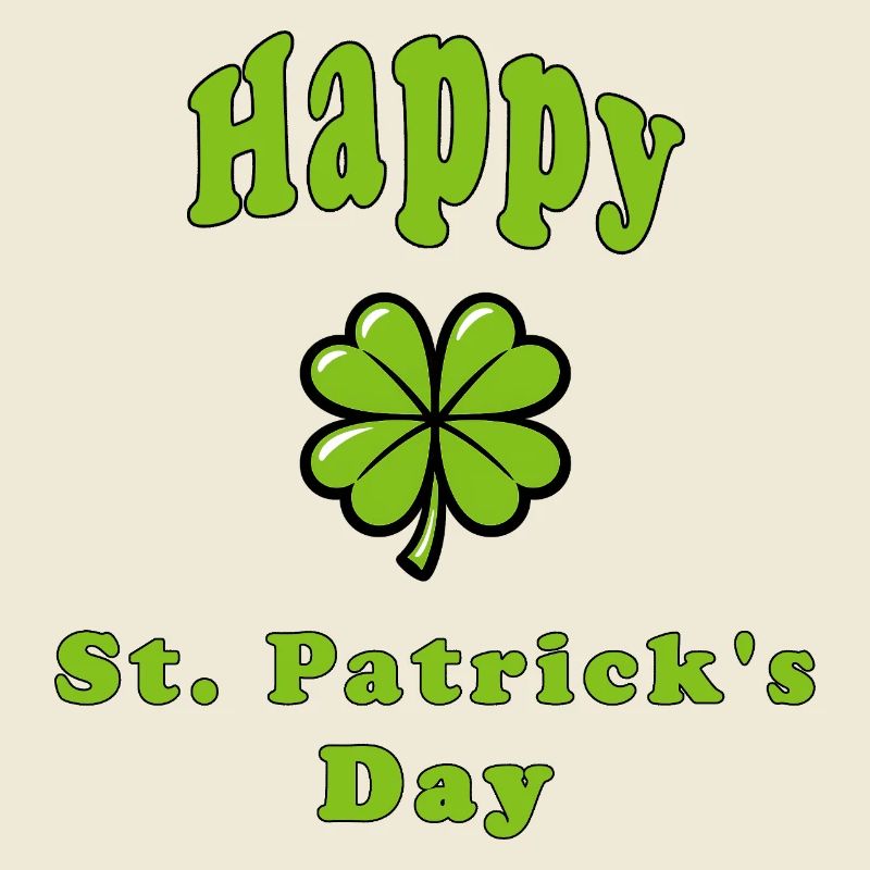 Bonne Saint-Patrick - Trèfle vert