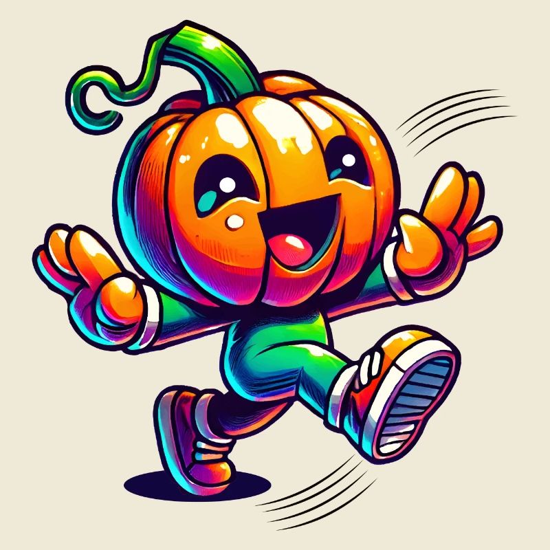 Dancing pumpkin - cute Halloween fun