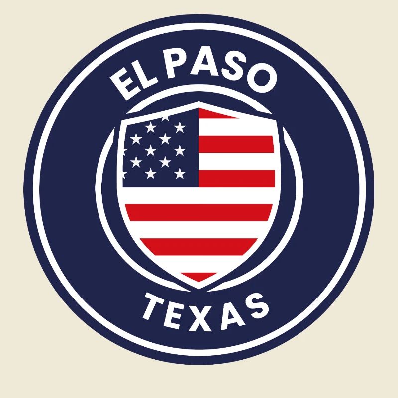 El Paso Texas Flag Shield