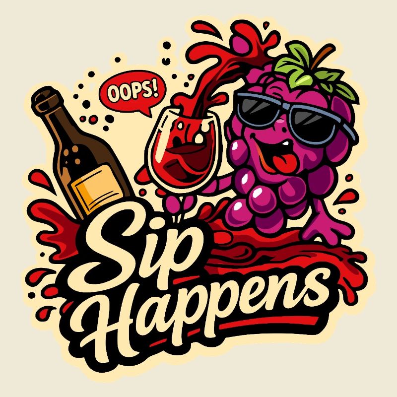 Sip Happens Grapes Comic