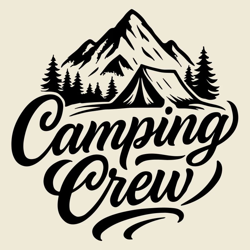 Camping Crew Tent Mountains
