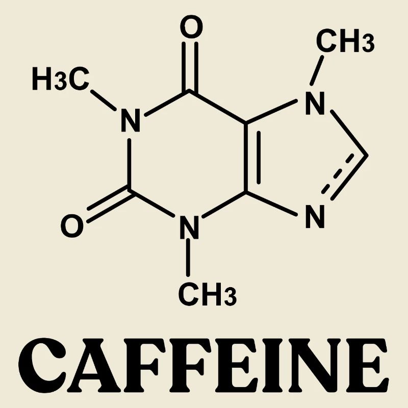  Funny Chemistry Coffee Caffeine Molecule Scientis