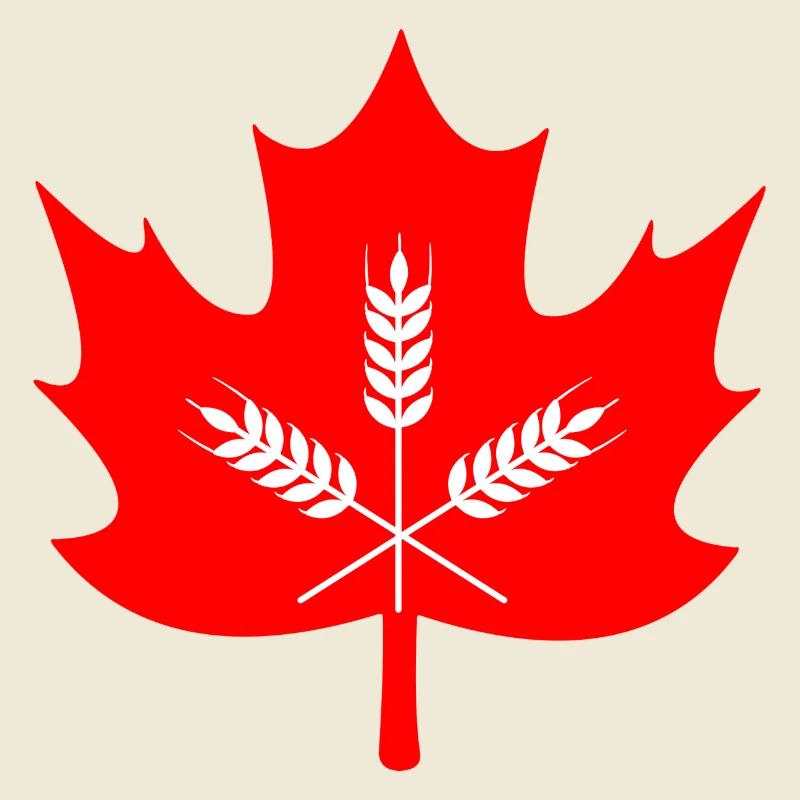 Canada maple leaf grain logo