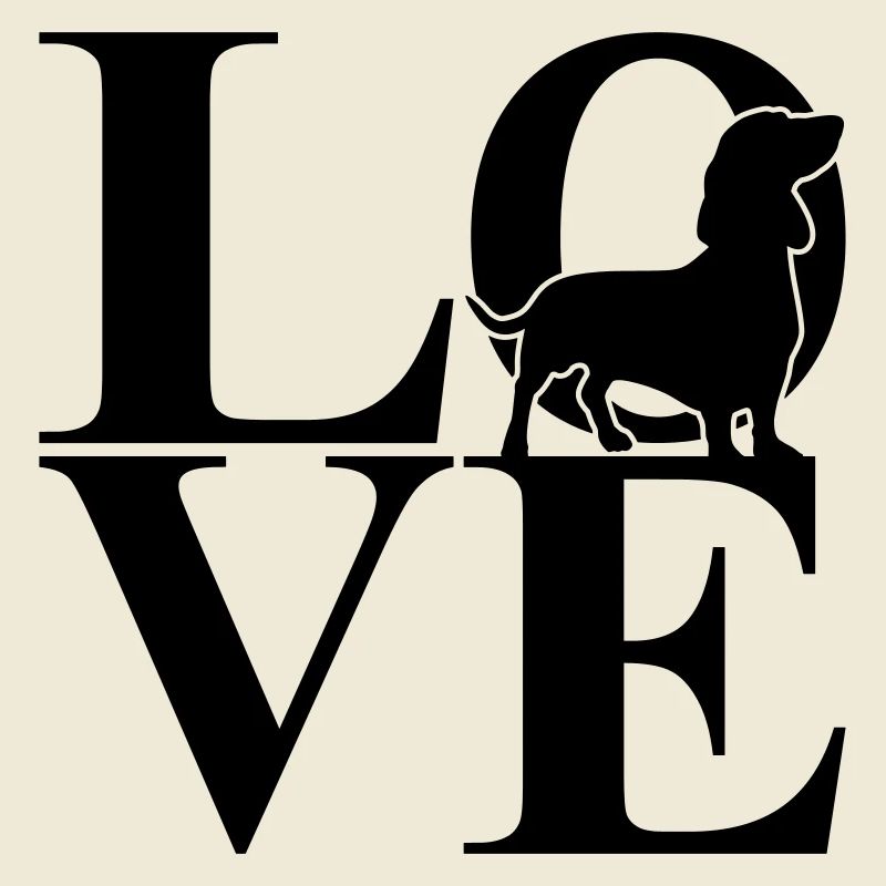 Teckel Love Dog Motif