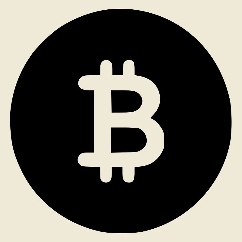 Bitcoin Black Icon