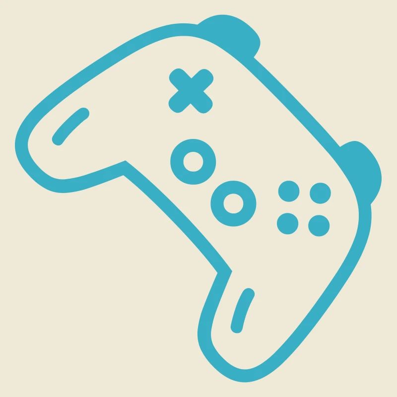 Türkise Controller-Silhouette