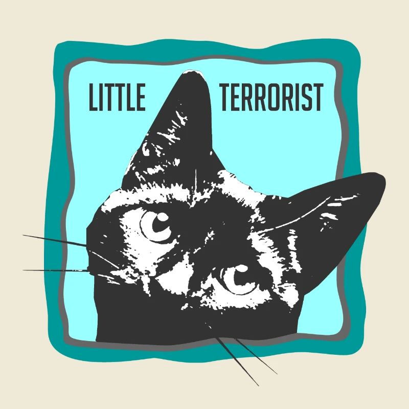 Portrait de chat avec slogans