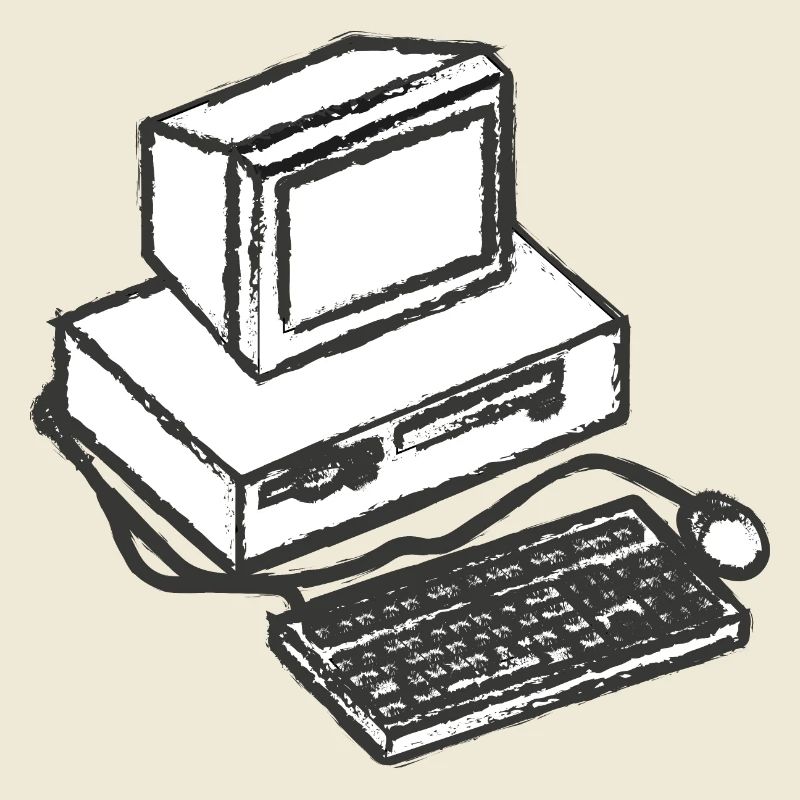 T-Shirt PC Computer Vintage Computer Geschenkidee