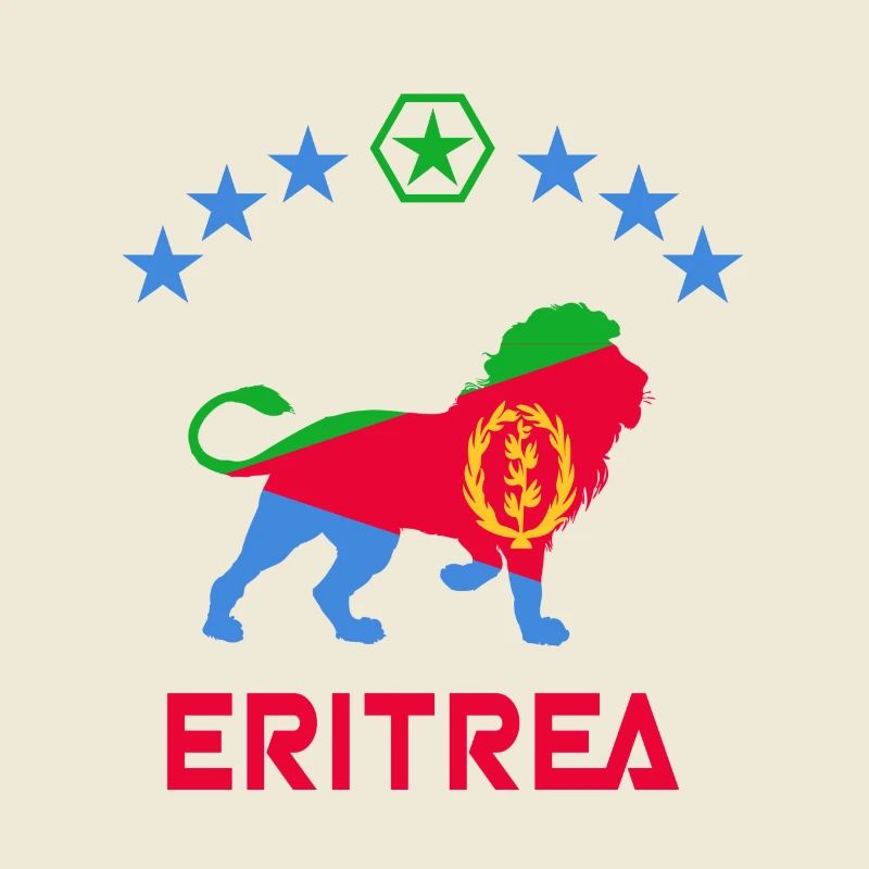 Conception de lion d'Érythrée