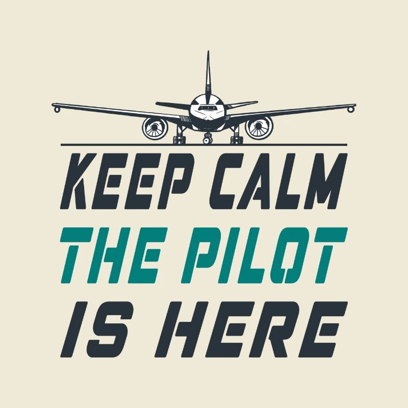 Keep Calm the Pilot is here Design / Airplane