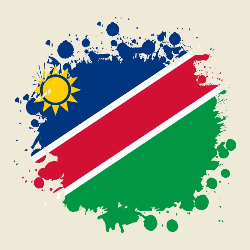 Namibia flags blob design