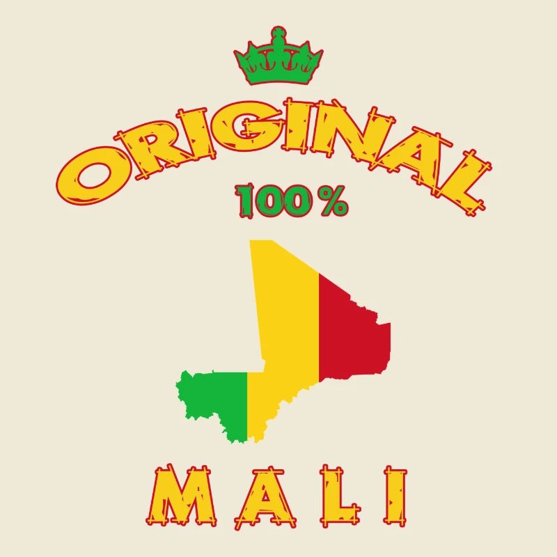 Drapeau du Mali 100 % original